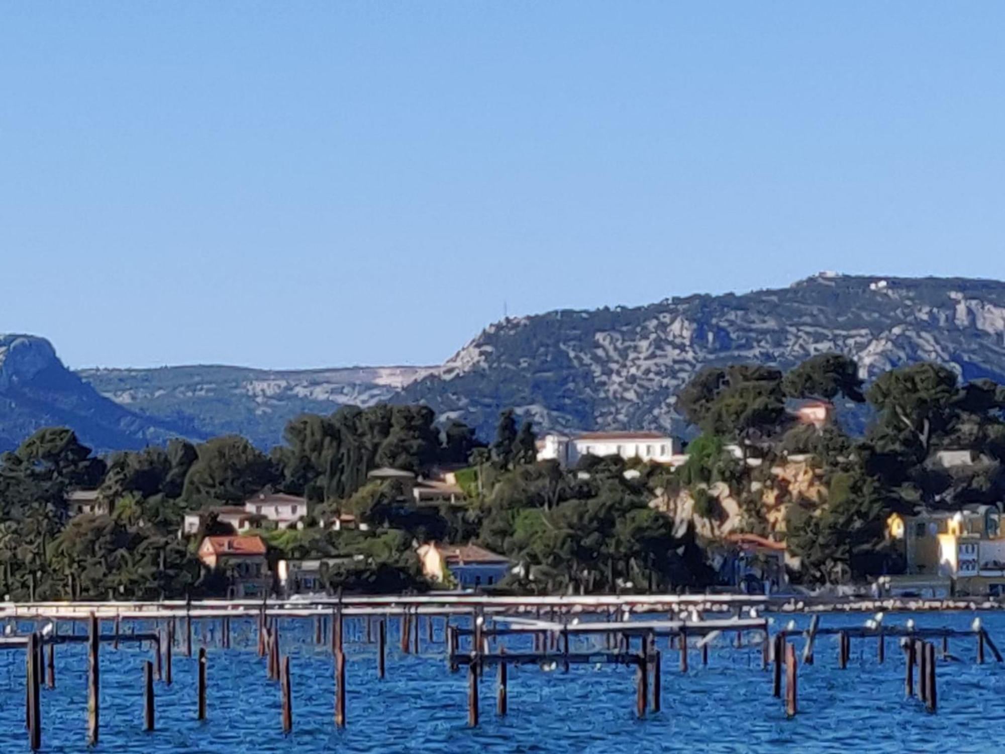 Villa-Chateau Les Terrasses - Tamaris, Plage Des Sablettes, Mer Au Bas De La Propriete Ла Сен-сюр-Мер Екстериор снимка