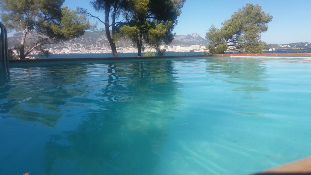 Villa-Chateau Les Terrasses - Tamaris, Plage Des Sablettes, Mer Au Bas De La Propriete Ла Сен-сюр-Мер Екстериор снимка