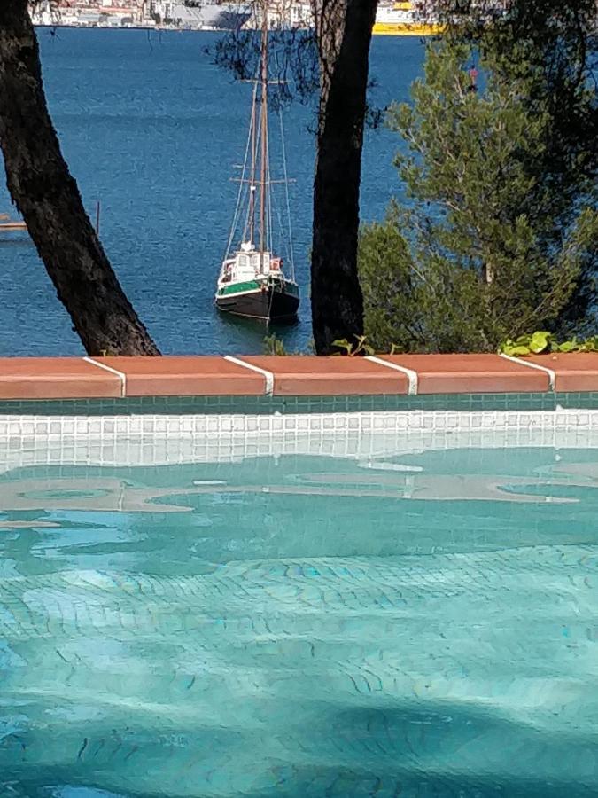 Villa-Chateau Les Terrasses - Tamaris, Plage Des Sablettes, Mer Au Bas De La Propriete Ла Сен-сюр-Мер Екстериор снимка